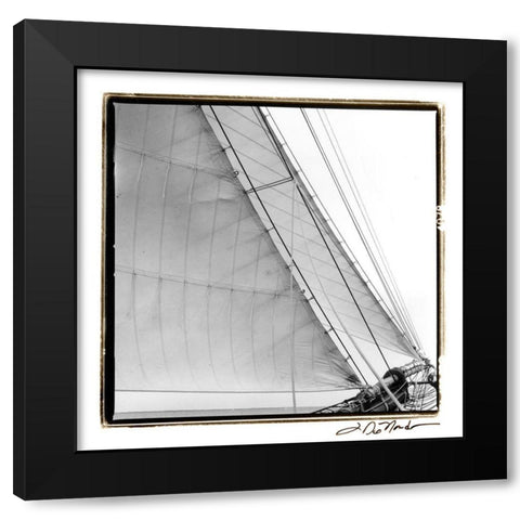 Undersail I Black Modern Wood Framed Art Print with Double Matting by DeNardo, Laura