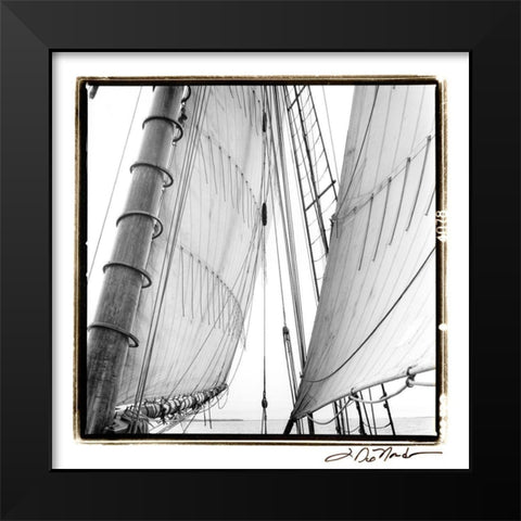 Undersail II Black Modern Wood Framed Art Print by DeNardo, Laura