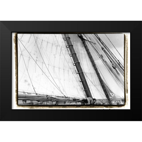 Undersail III Black Modern Wood Framed Art Print by DeNardo, Laura