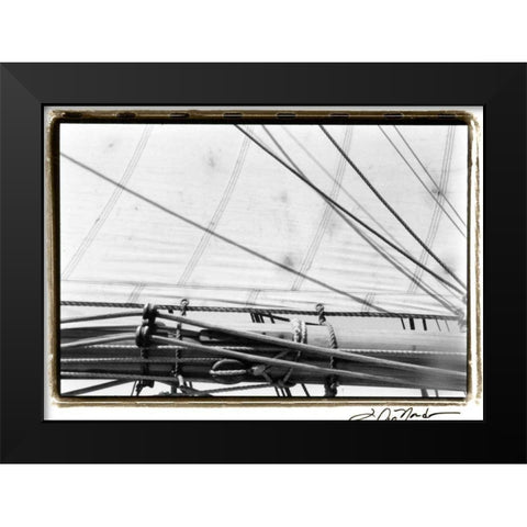 Undersail IV Black Modern Wood Framed Art Print by DeNardo, Laura