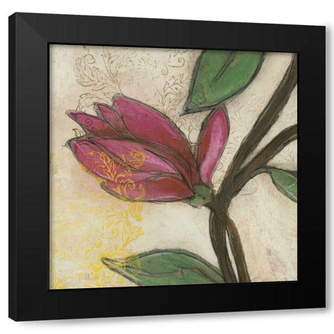 Tulip Poplar III Black Modern Wood Framed Art Print with Double Matting by Goldberger, Jennifer