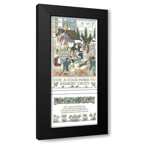 Ride a Cock Horse Black Modern Wood Framed Art Print by Bedford, Francis D.