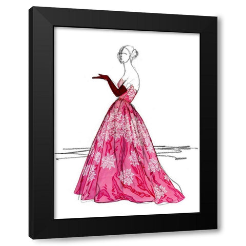 Night on the Town II Black Modern Wood Framed Art Print with Double Matting by Vision Studio