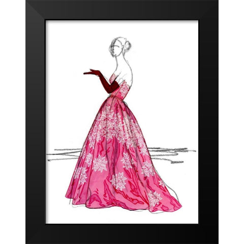 Night on the Town II Black Modern Wood Framed Art Print by Vision Studio