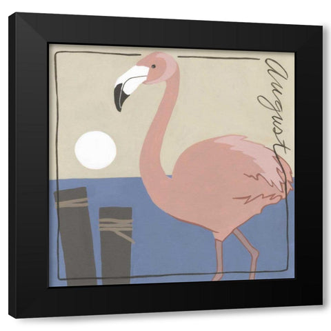 Avian August Black Modern Wood Framed Art Print with Double Matting by Meagher, Megan