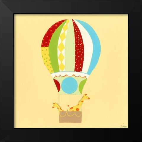 Up, Up and Away II Black Modern Wood Framed Art Print by Vess, June Erica