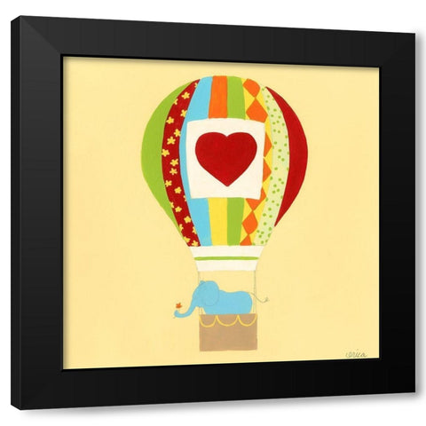 Up, Up and Away III Black Modern Wood Framed Art Print with Double Matting by Vess, June Erica