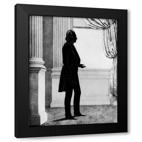 Men of Distinction I Black Modern Wood Framed Art Print with Double Matting by Brown, William Henry