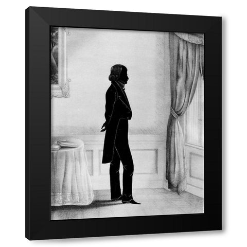 Men of Distinction III Black Modern Wood Framed Art Print by Brown, William Henry