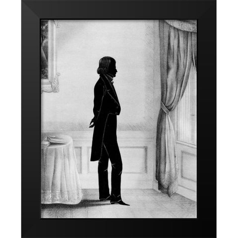 Men of Distinction III Black Modern Wood Framed Art Print by Brown, William Henry