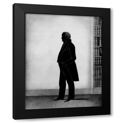 Men of Distinction IV Black Modern Wood Framed Art Print with Double Matting by Brown, William Henry