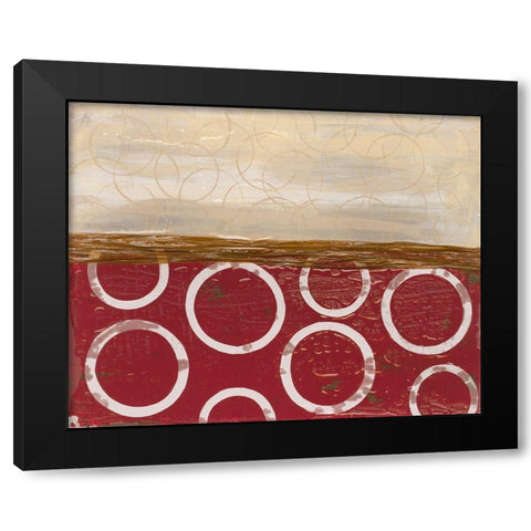 Going in Circles II Black Modern Wood Framed Art Print by Avondet, Natalie