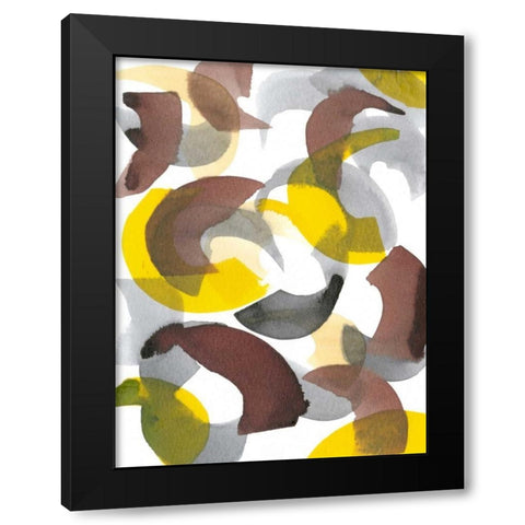 Parenthesis II Black Modern Wood Framed Art Print by Fuchs, Jodi