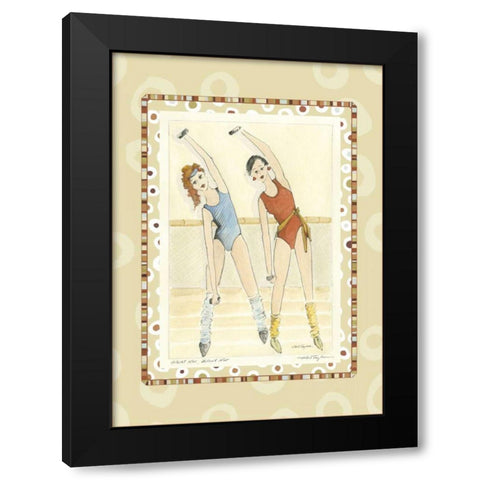 Waist Not, Want Not Black Modern Wood Framed Art Print with Double Matting by Taylor, Kris