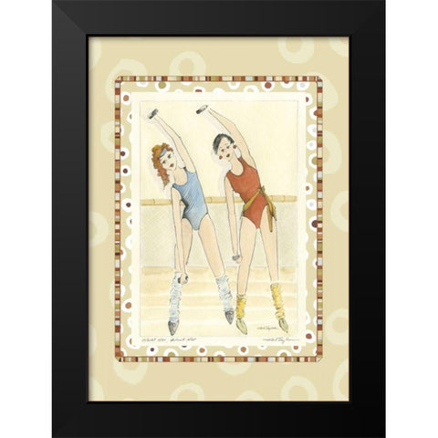 Waist Not, Want Not Black Modern Wood Framed Art Print by Taylor, Kris