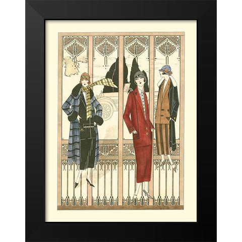Art Deco Elegance III Black Modern Wood Framed Art Print by Vision Studio