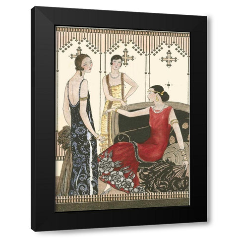 Art Deco Elegance IV Black Modern Wood Framed Art Print by Vision Studio