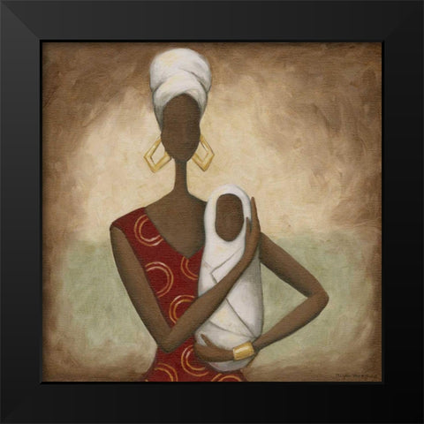 Joy Black Modern Wood Framed Art Print by Meagher, Megan