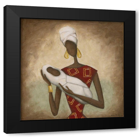 Devotion Black Modern Wood Framed Art Print by Meagher, Megan