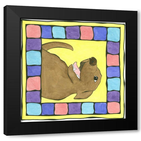 Scout Black Modern Wood Framed Art Print with Double Matting by Meagher, Megan