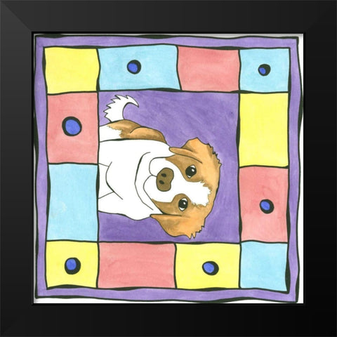 Buster Black Modern Wood Framed Art Print by Meagher, Megan