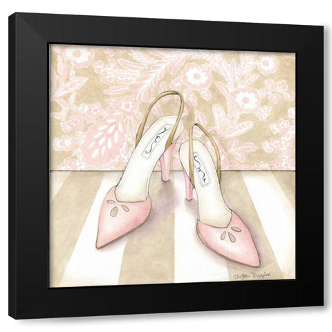 Posh Powder Room I Black Modern Wood Framed Art Print by Meagher, Megan