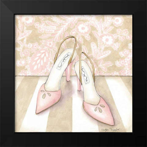 Posh Powder Room I Black Modern Wood Framed Art Print by Meagher, Megan