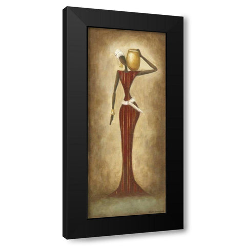 Strength Black Modern Wood Framed Art Print with Double Matting by Meagher, Megan