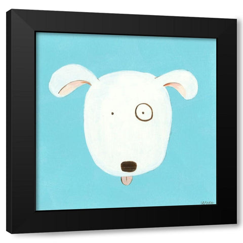 Kiki Black Modern Wood Framed Art Print with Double Matting by Vess, June Erica