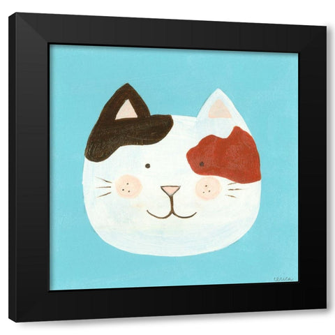 Annie Black Modern Wood Framed Art Print with Double Matting by Vess, June Erica