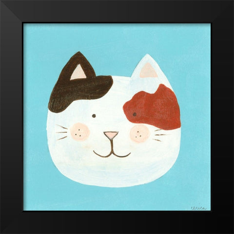 Annie Black Modern Wood Framed Art Print by Vess, June Erica