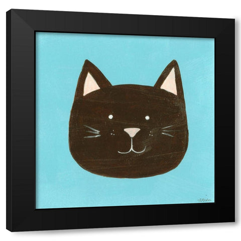 Edgar Black Modern Wood Framed Art Print with Double Matting by Vess, June Erica