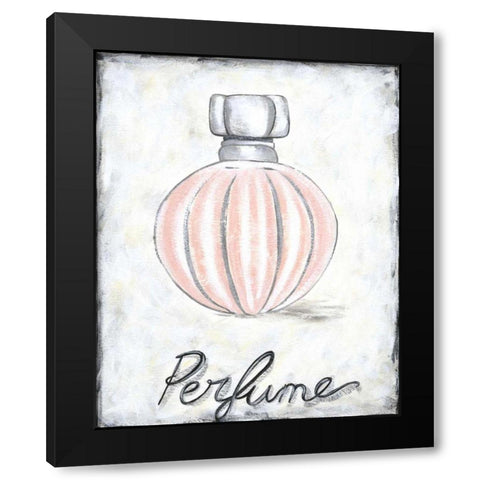 Perfume Black Modern Wood Framed Art Print by Zarris, Chariklia