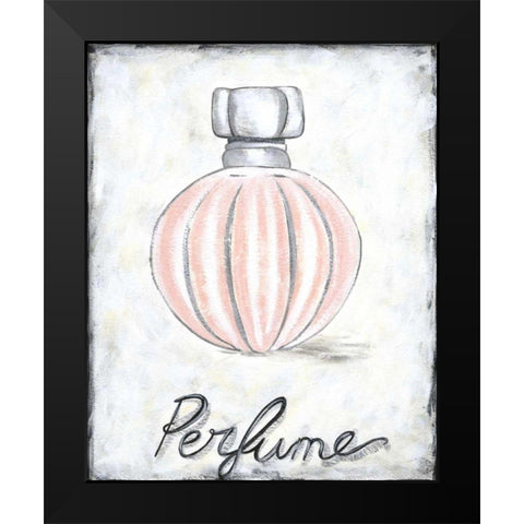 Perfume Black Modern Wood Framed Art Print by Zarris, Chariklia