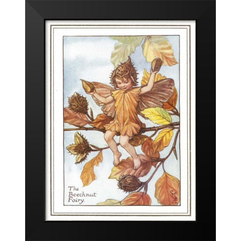 The Beechnut Fairy Black Modern Wood Framed Art Print by Vision Studio