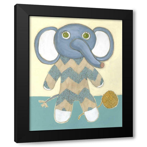 Lillians Lovies III Black Modern Wood Framed Art Print with Double Matting by Zarris, Chariklia