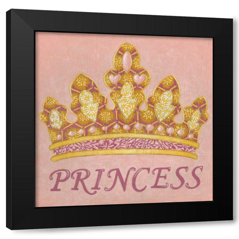 Princess Black Modern Wood Framed Art Print with Double Matting by Zarris, Chariklia