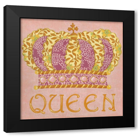 Queen Black Modern Wood Framed Art Print with Double Matting by Zarris, Chariklia