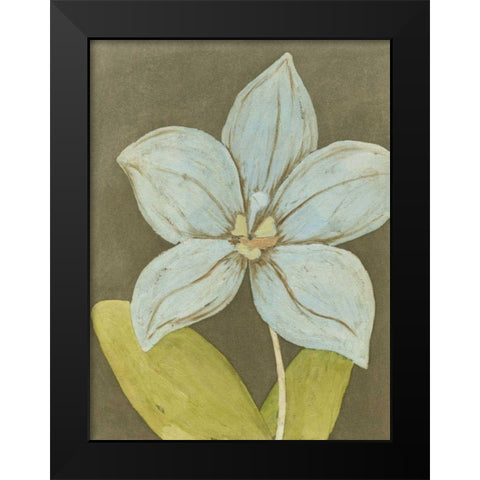 Orchid and Earth II Black Modern Wood Framed Art Print by Meagher, Megan