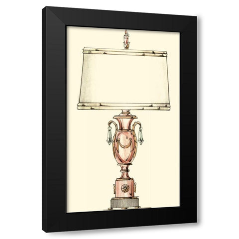 Boudoir Lamp I Black Modern Wood Framed Art Print with Double Matting by Unknown
