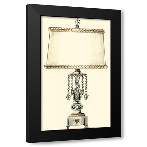 Boudoir Lamp II Black Modern Wood Framed Art Print by Unknown