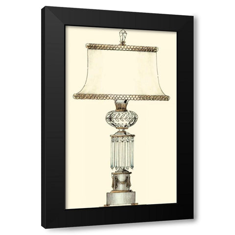Boudoir Lamp III Black Modern Wood Framed Art Print with Double Matting by Unknown