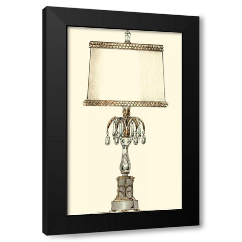 Boudoir Lamp IV Black Modern Wood Framed Art Print with Double Matting by Unknown