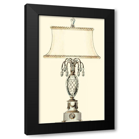 Boudoir Lamp VI Black Modern Wood Framed Art Print with Double Matting by Unknown