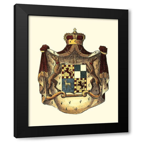 Regal Crest VIII Black Modern Wood Framed Art Print with Double Matting by Vision Studio
