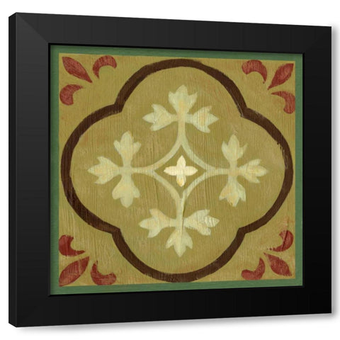 Patchwork III Black Modern Wood Framed Art Print with Double Matting by Zarris, Chariklia