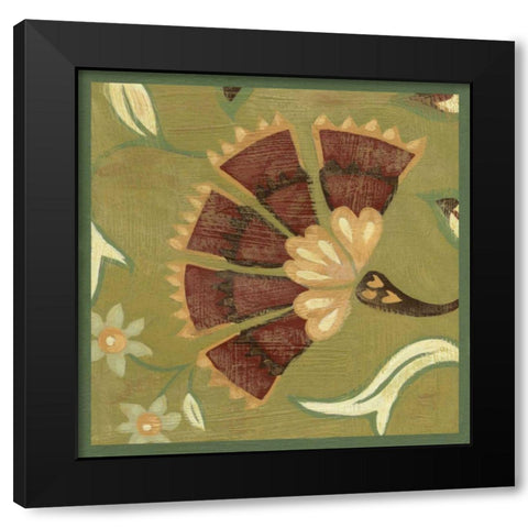 Patchwork IV Black Modern Wood Framed Art Print with Double Matting by Zarris, Chariklia