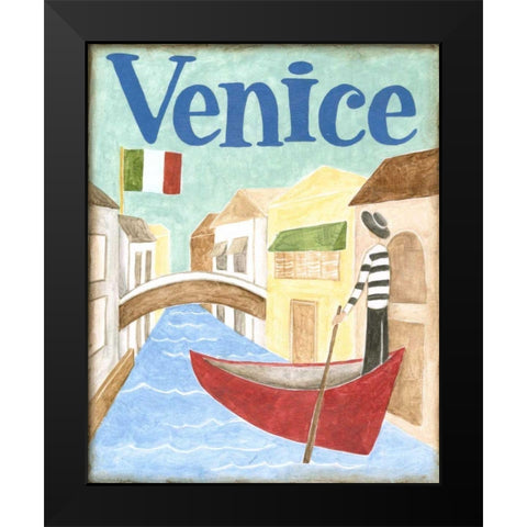 Venice Black Modern Wood Framed Art Print by Meagher, Megan