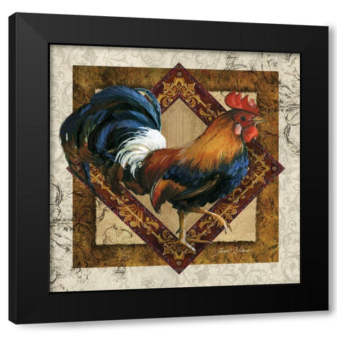 Ruler of the Roost Black Modern Wood Framed Art Print with Double Matting by Stever, Janet