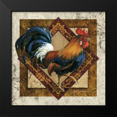 Ruler of the Roost Black Modern Wood Framed Art Print by Stever, Janet